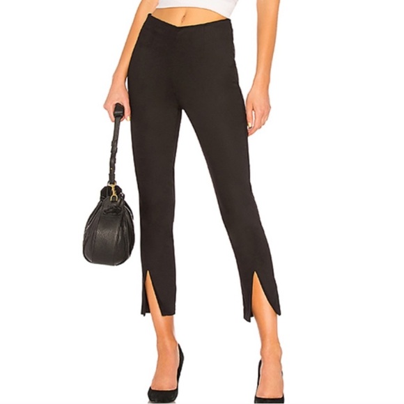 Frame Denim Pants - Frame Slit Pencil Pant in Noir
